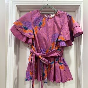 Disney Marvel Black Panther World of  Wakanda Blouse Size Medium